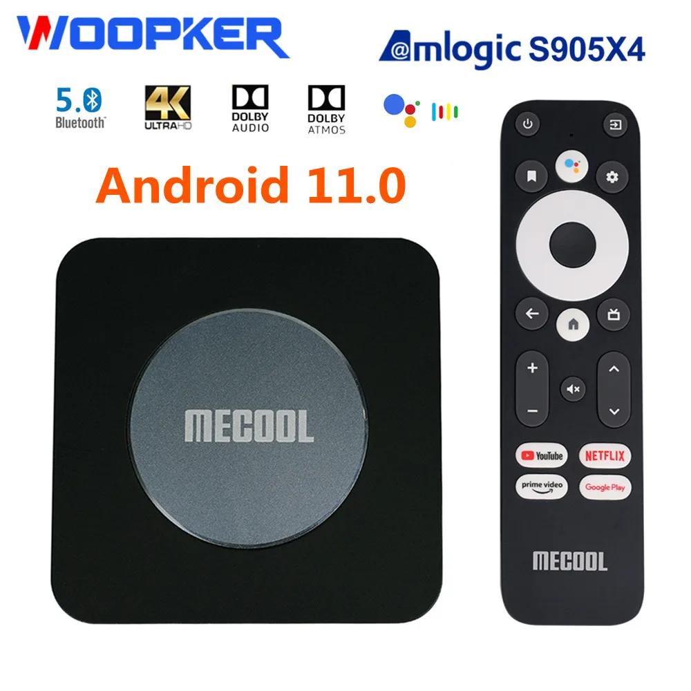 Woopker ̵ Ʈ  ڽ, ȵ̵ 11 TV ڽ, Km2 Plus- 4K ̵ ÷̾, Amlogic S905X4 ̴, WiFi, BT5